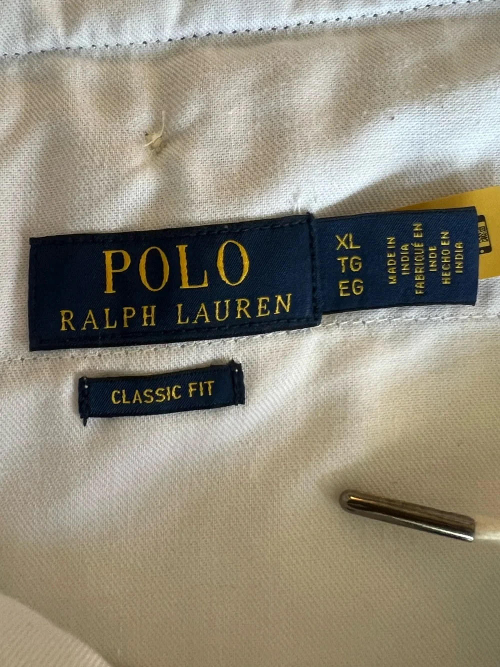 Polo Ralph Lauren Chambray Drawstring Pants Men XL Blue Cotton